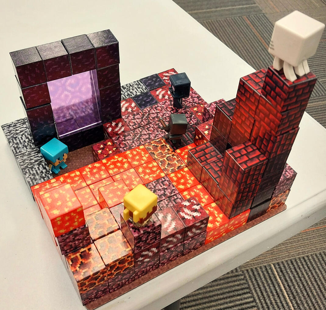 Holiday magnetic blocks creativity